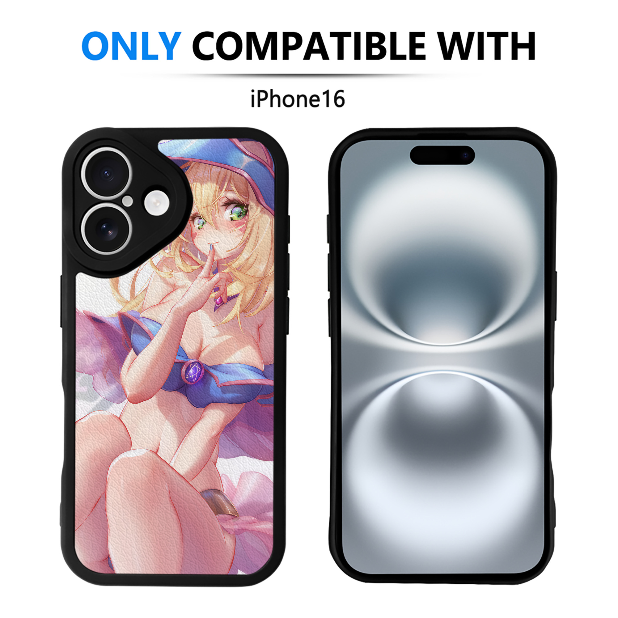 （画像用） 遊☆戯☆王 Yu-Gi-Oh! 【iPhone 16シリーズ対応】シリコンスマホケース（レザー調） 材質：シリコン
